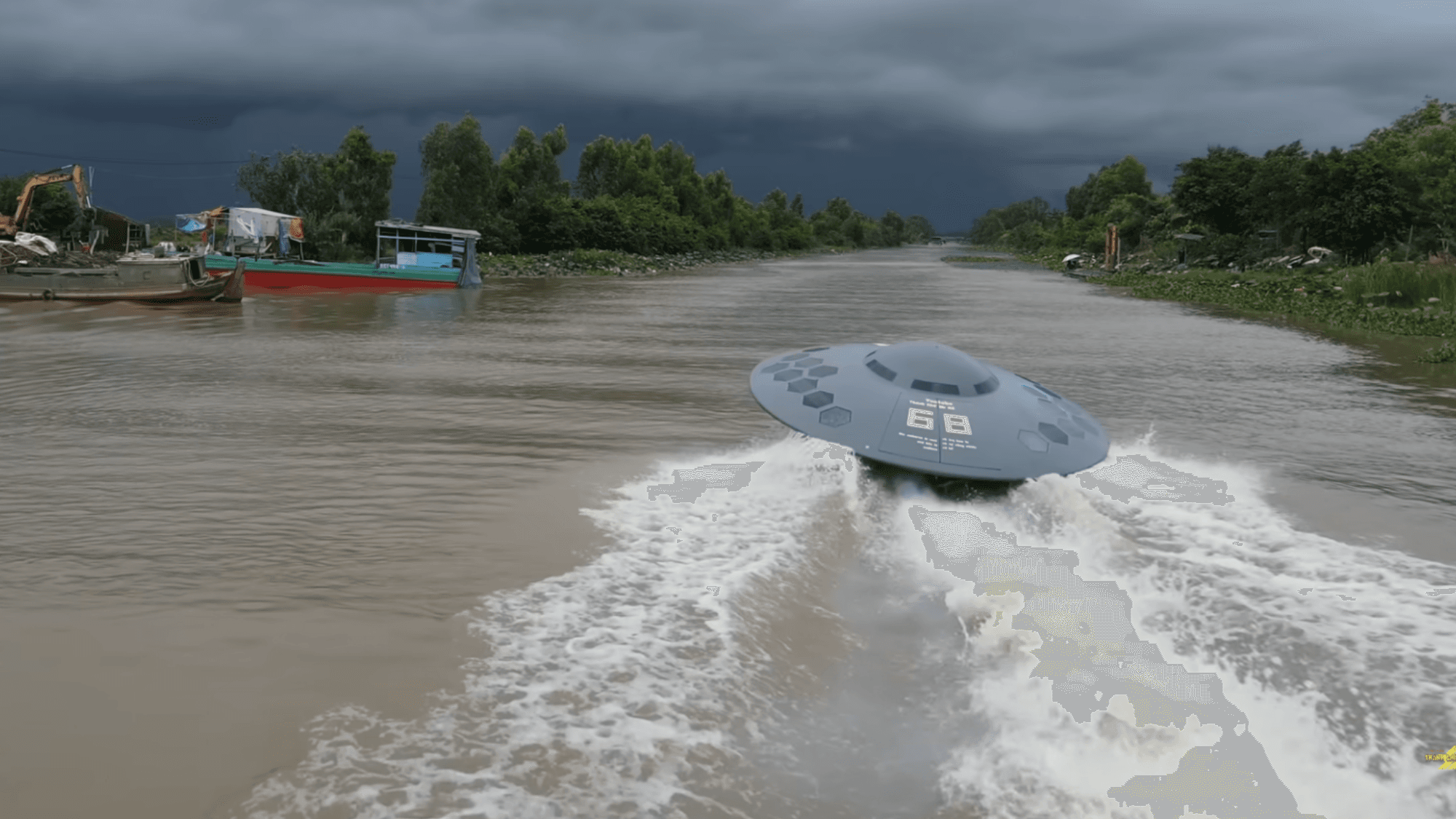 DIY Flying Saucer Jet Ski Defies Gravity