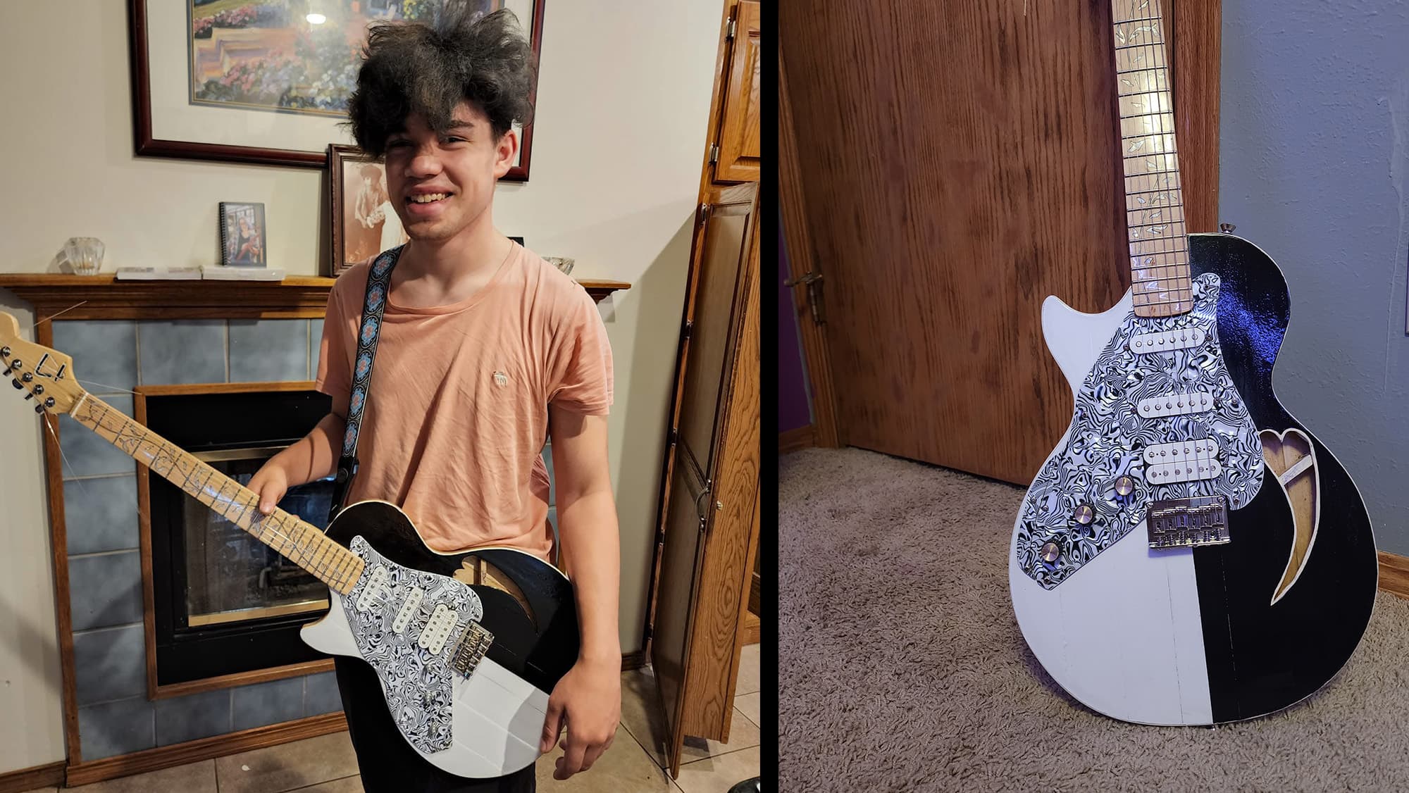 College student builds electric guitars from pure passion
