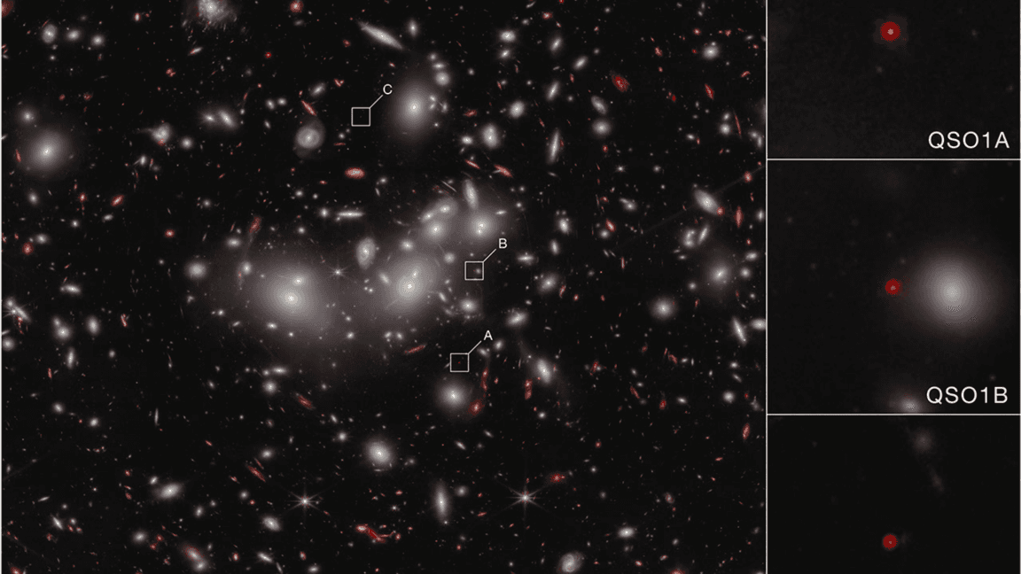Naked supermassive black hole spotted in early universe